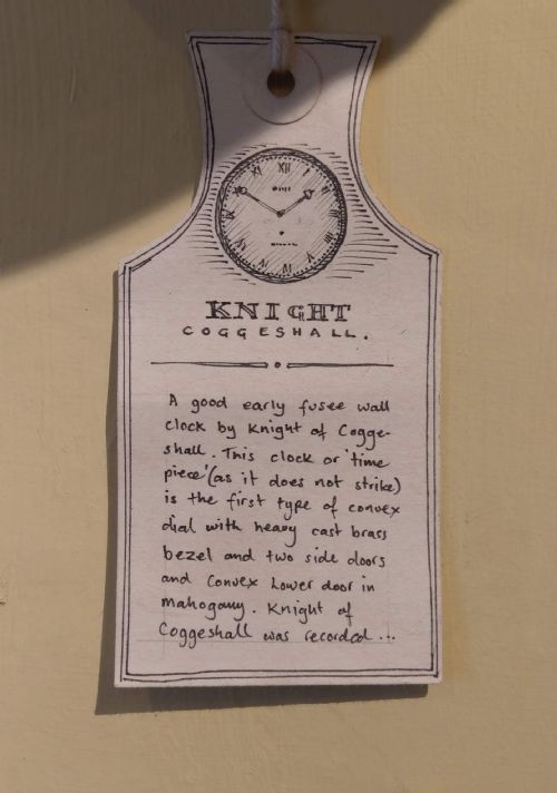 WALL CLOCK BY KNIGHT OF COGGESHALL - ADDITIONAL PHOTO 2
