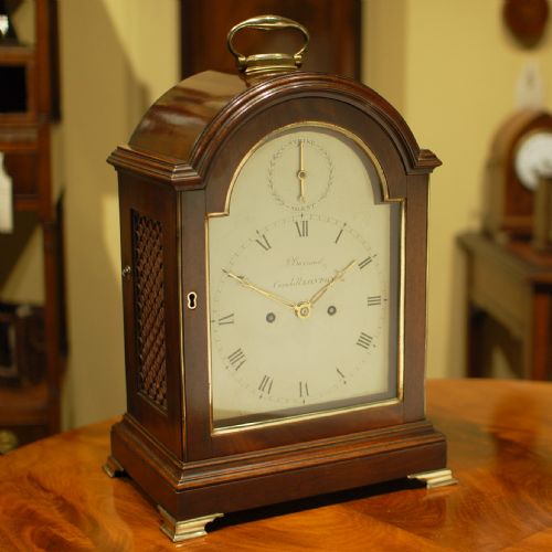 classic verge bracket clock by barraud - CATEGORY: ANTIQUE CLOCKS - DATED 1800