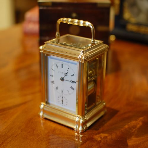 carriage clock by henri jacot for klaftenberger london - CATEGORY: ANTIQUE CLOCKS - DATED 1870