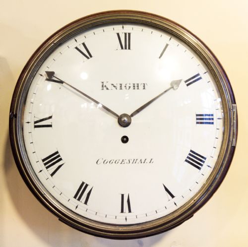 wall clock by knight of coggeshall - CATEGORY: ANTIQUE CLOCKS - DATED 19TH CENTURY