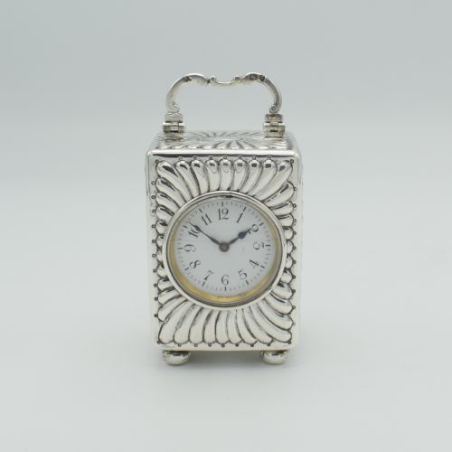 soho silver timepiece 1895 margaine - CATEGORY: ANTIQUE CLOCKS - DATED 19TH CENTURY