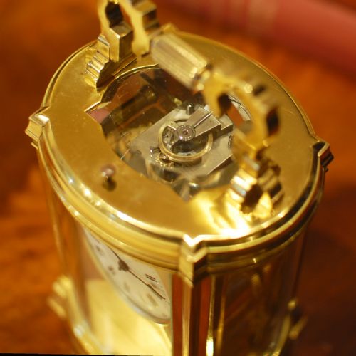 VERY UNUSUAL OVAL REPEATING CARRIAGE CLOCK - ADDITIONAL PHOTO 5