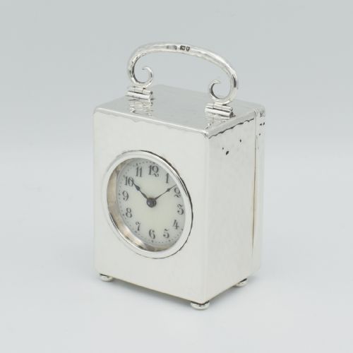 1905 SILVER TIMEPIECE CARRIAGE CLOCK - ADDITIONAL PHOTO 2