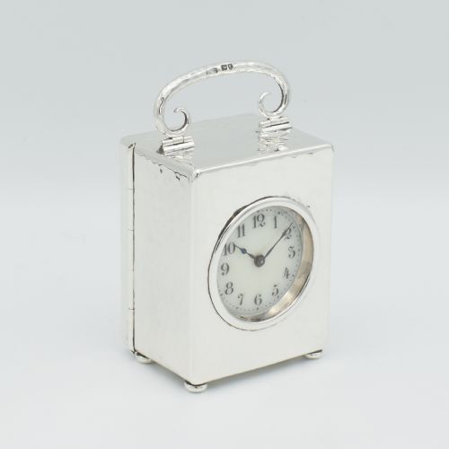 1905 SILVER TIMEPIECE CARRIAGE CLOCK - ADDITIONAL PHOTO 5