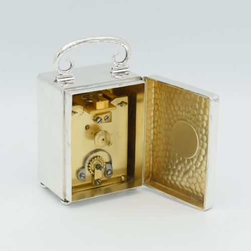 1905 SILVER TIMEPIECE CARRIAGE CLOCK - ADDITIONAL PHOTO 6