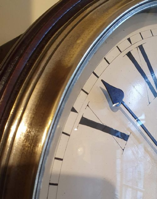 EARLY CONVEX WALL CLOCK LONDON - ADDITIONAL PHOTO 2