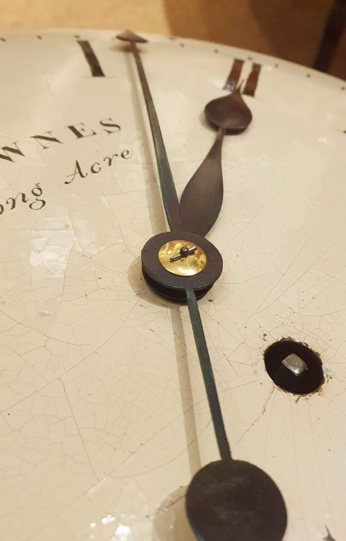 EARLY CONVEX WALL CLOCK LONDON - ADDITIONAL PHOTO 3