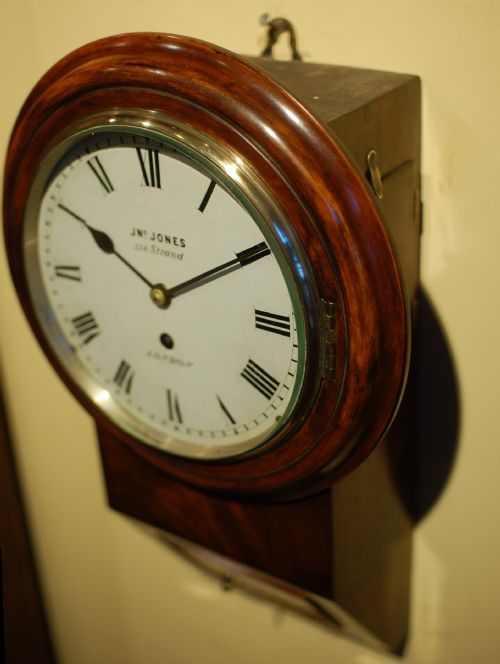 8INCH DIAL FUSEE WALL CLOCK - ADDITIONAL PHOTO 1