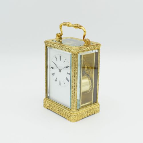 EARLY CARRIAGE CLOCK BY AUGUSTE A PARIS - ADDITIONAL PHOTO 6
