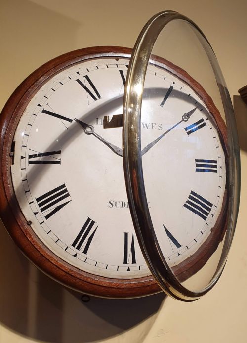 CONVEX WALL CLOCK BY HENRY HOWES SUDBURY - ADDITIONAL PHOTO 6
