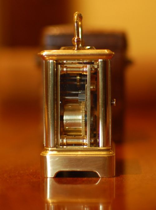 SUPERB MINIATURE CARRIAGE TIMEPIECE - ADDITIONAL PHOTO 4