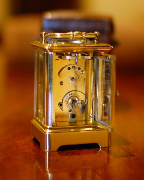 SUPERB MINIATURE CARRIAGE TIMEPIECE - ADDITIONAL PHOTO 6