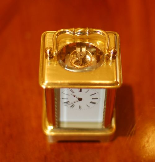 SUPERB MINIATURE CARRIAGE TIMEPIECE - ADDITIONAL PHOTO 7