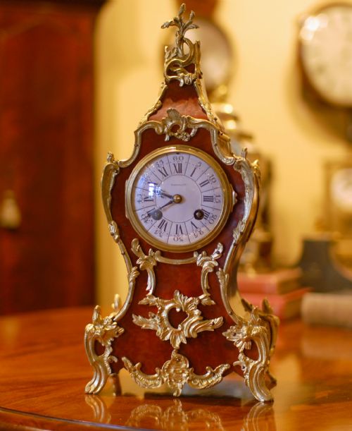harrods ltd french 'louis' mantel clock - CATEGORY: ANTIQUE CLOCKS - DATED 1890