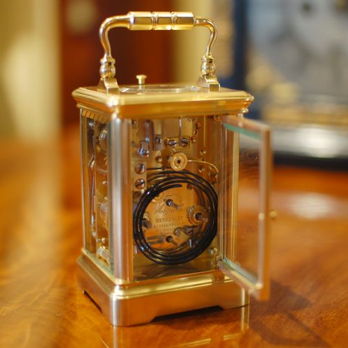HENRY CAPT GENEVA CARRIAGE CLOCK MINIATURE - ADDITIONAL PHOTO 1