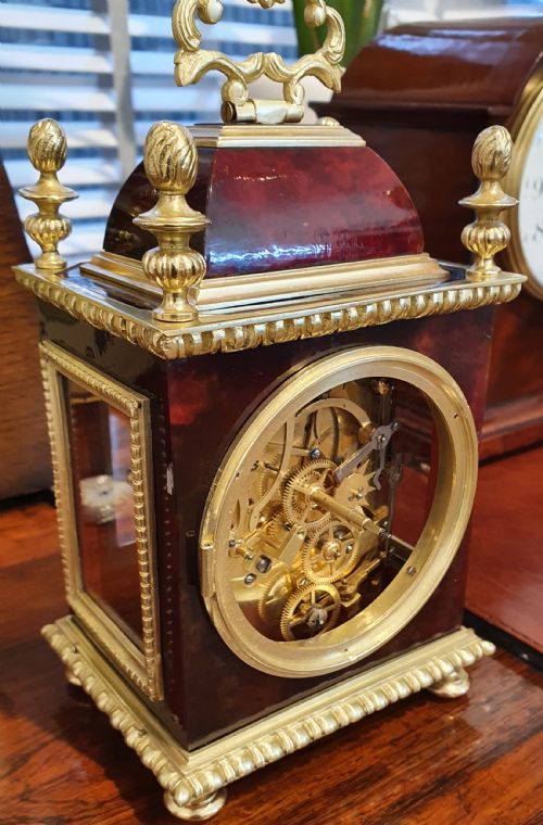 PLANCHON OF THE PALAIS ROYAL PARIS MANTELCARRIAGE CLOCK - ADDITIONAL PHOTO 5