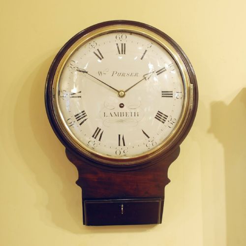william purser lambeth london - CATEGORY: ANTIQUE CLOCKS - DATED GEORGIAN
