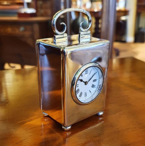 william comyns silver timepiece - CATEGORY: ANTIQUE CLOCKS - DATED 1900