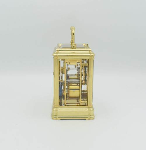 GOOD SIZE HENRI JACOT CARRIAGE CLOCK - ADDITIONAL PHOTO 3