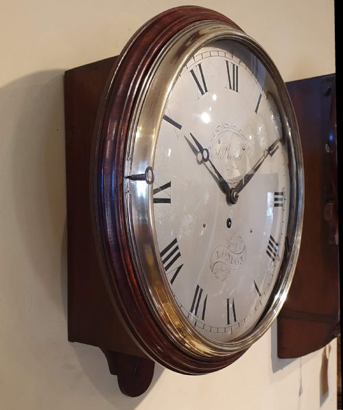 J BECKETT OF LONDON EARLY WALL CLOCK - ADDITIONAL PHOTO 2