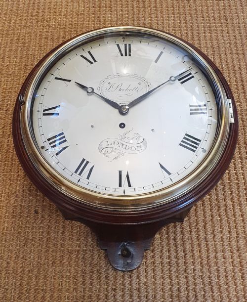 J BECKETT OF LONDON EARLY WALL CLOCK - ADDITIONAL PHOTO 5