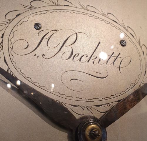 J BECKETT OF LONDON EARLY WALL CLOCK - ADDITIONAL PHOTO 7