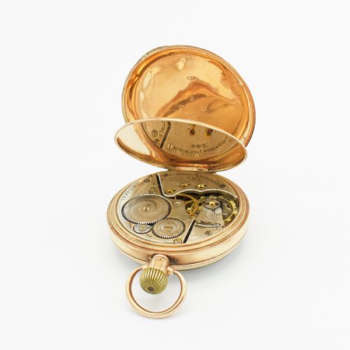 POCKET WATCH 9CT GOLD ELGIN - ADDITIONAL PHOTO 3