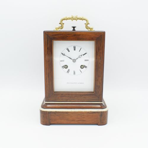 fine mantel clock by raingo freres - CATEGORY: ANTIQUE CLOCKS - DATED 1850