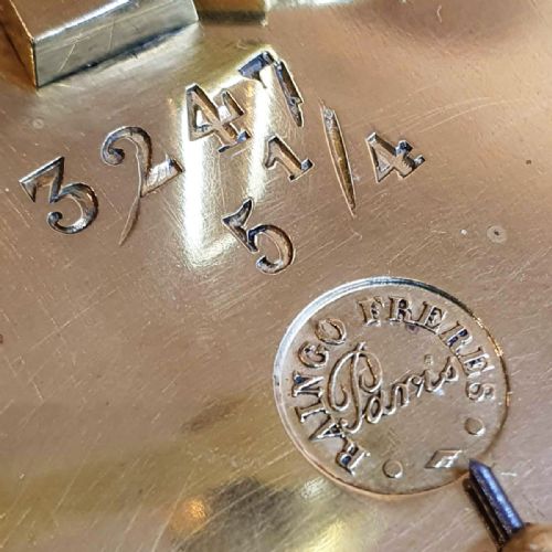 FINE MANTEL CLOCK BY RAINGO FRERES - ADDITIONAL PHOTO 6