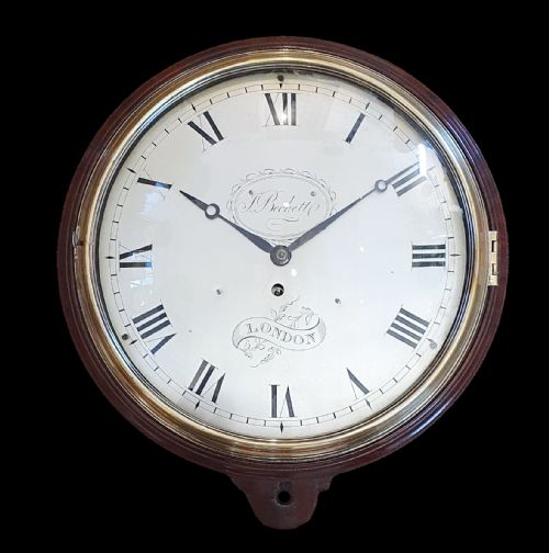 J BECKETT OF LONDON EARLY WALL CLOCK - ADDITIONAL PHOTO 1