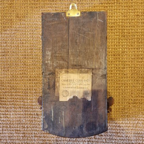 LARGE EARLY 'WOODEN DIAL' WALL CLOCK CAMERER CUSS - ADDITIONAL PHOTO 4