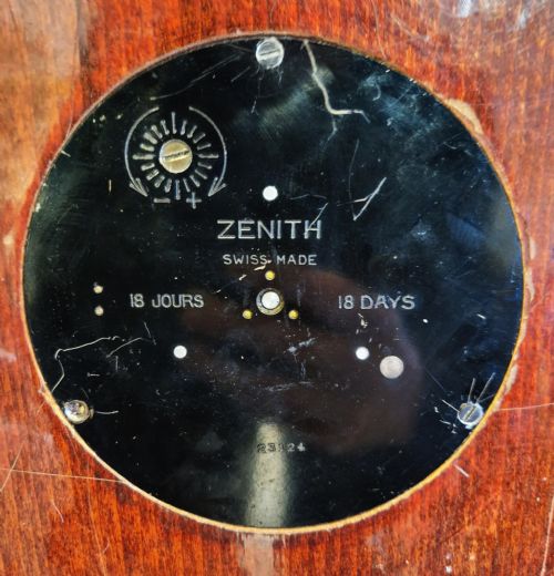 A GOOD '24HR' DIAL ZENITH WALL CLOCK - ADDITIONAL PHOTO 1