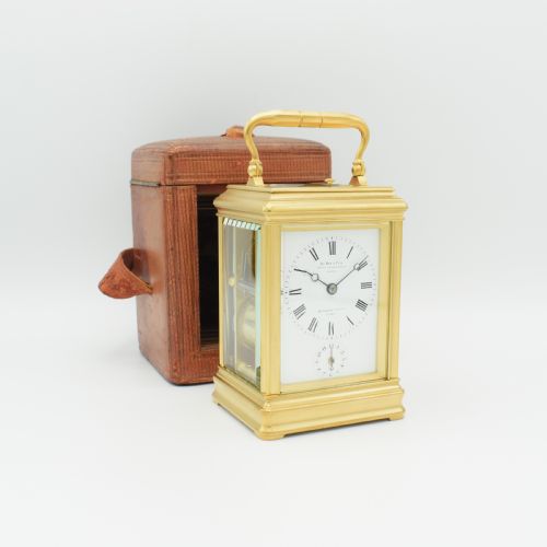 wonderful le roy carriage clock - CATEGORY: ANTIQUE CLOCKS - DATED 1890