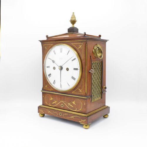 HOLMDEN OF LONDON EXCEPTIONAL BRACKET CLOCK WITH BRACKET AND HISTORY - ADDITIONAL PHOTO 1