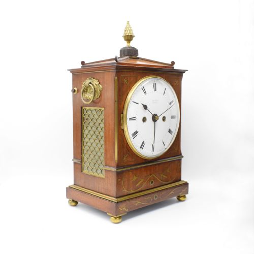 HOLMDEN OF LONDON EXCEPTIONAL BRACKET CLOCK WITH BRACKET AND HISTORY - ADDITIONAL PHOTO 5