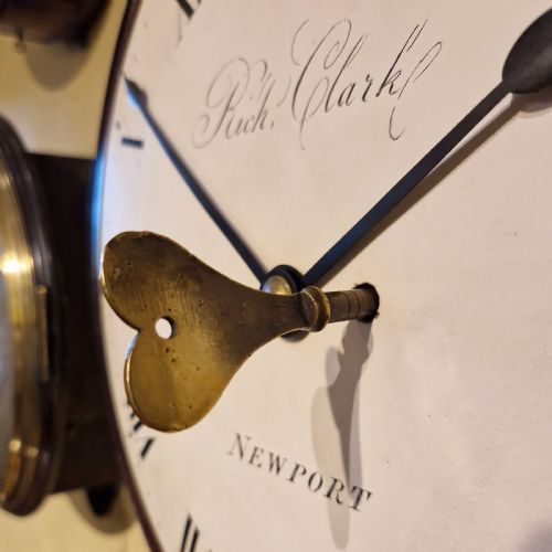 EARLY 12 DIAL FUSEE WALL CLOCK - ADDITIONAL PHOTO 6