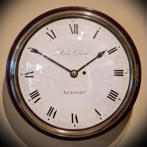 EARLY 12 DIAL FUSEE WALL CLOCK - ADDITIONAL PHOTO 7