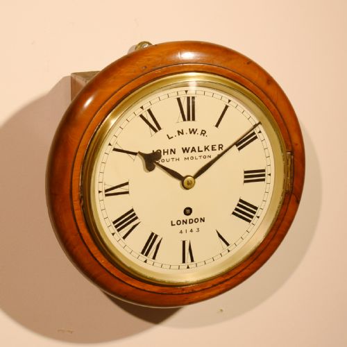 8 INCH LNWR JOHN WALKER RAILWAY CLOCK - ADDITIONAL PHOTO 1