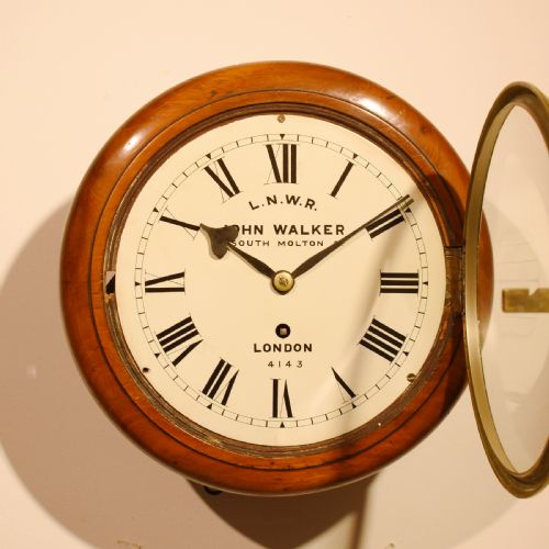 8 INCH LNWR JOHN WALKER RAILWAY CLOCK - ADDITIONAL PHOTO 3