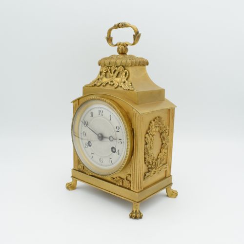 'PENDULE D'OFFICIER' OLD GILT MANTEL CLOCK - ADDITIONAL PHOTO 1