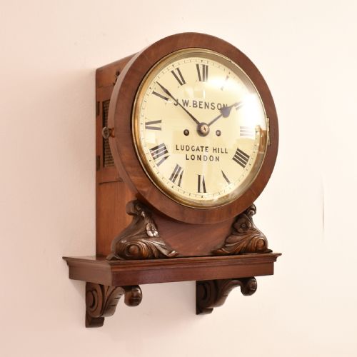 JWBENSON TWIN FUSEE WALL CLOCK - ADDITIONAL PHOTO 1