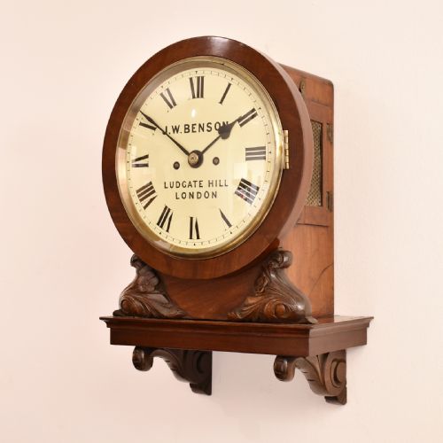 JWBENSON TWIN FUSEE WALL CLOCK - ADDITIONAL PHOTO 2