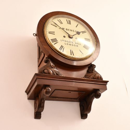 JWBENSON TWIN FUSEE WALL CLOCK - ADDITIONAL PHOTO 5
