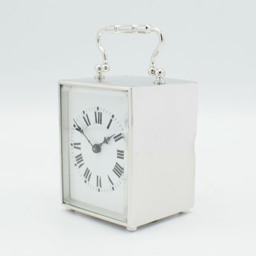 MINIATURE CARRIAGE CLOCK RHODIUM - ADDITIONAL PHOTO 3