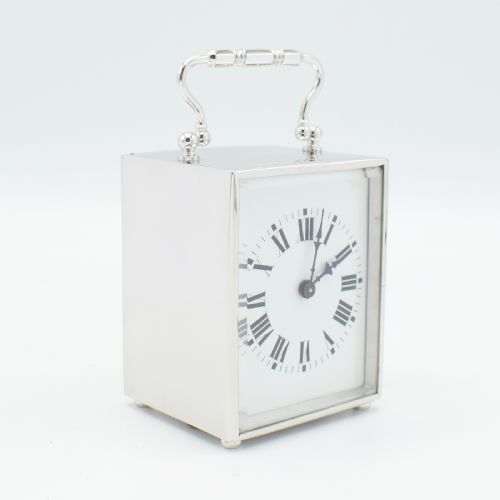 MINIATURE CARRIAGE CLOCK RHODIUM - ADDITIONAL PHOTO 4