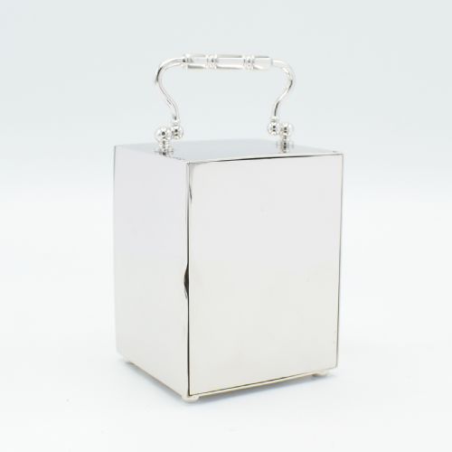 MINIATURE CARRIAGE CLOCK RHODIUM - ADDITIONAL PHOTO 5