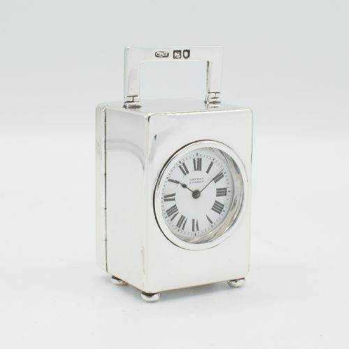 ASPREY MINIATURE SILVER TIMEPIECE - ADDITIONAL PHOTO 1