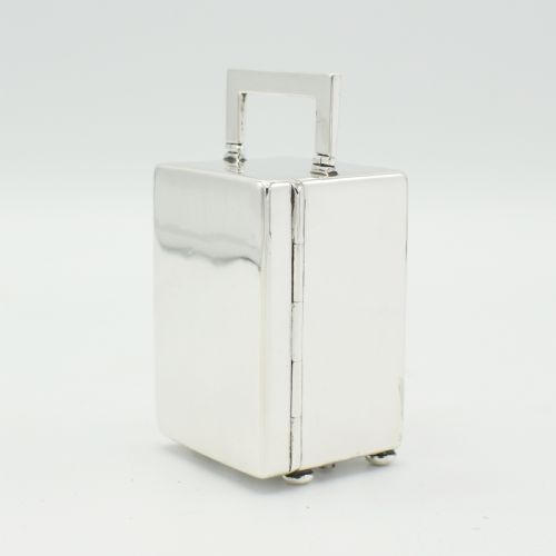 ASPREY MINIATURE SILVER TIMEPIECE - ADDITIONAL PHOTO 3
