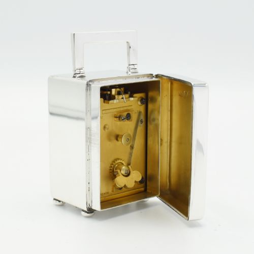 ASPREY MINIATURE SILVER TIMEPIECE - ADDITIONAL PHOTO 4