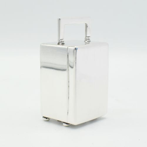 ASPREY MINIATURE SILVER TIMEPIECE - ADDITIONAL PHOTO 6